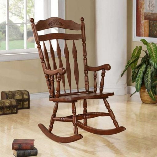 تصویر 1 از صندلی چوبی گهواره ای ساخت دست با استحکام طولانی